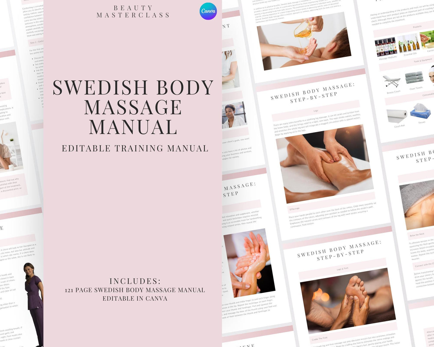 Swedish Body Massage Editable Training Manual