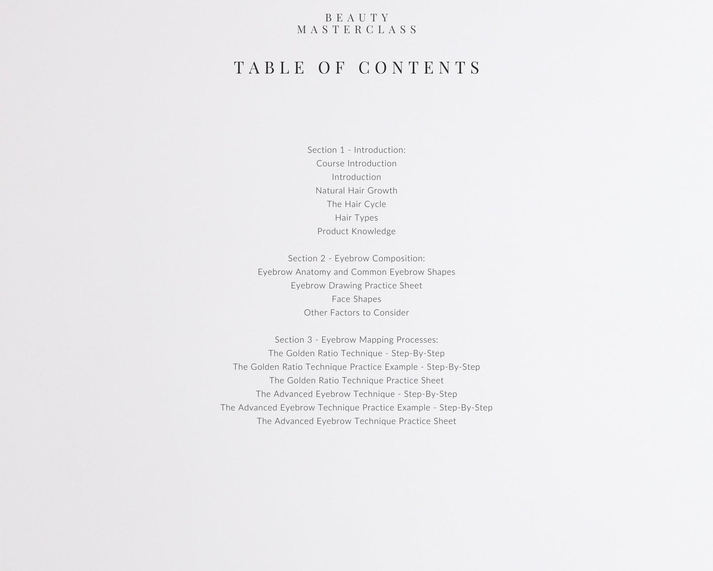 Eyebrow Mapping and Measuring Editable Training Bundle