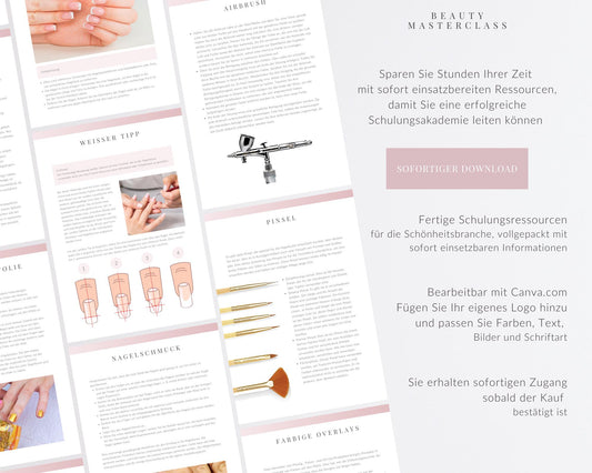 German Nail Art Editable Training Manual