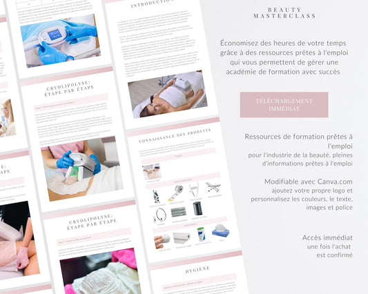 French Cryolipolysis Editable Training Manual
