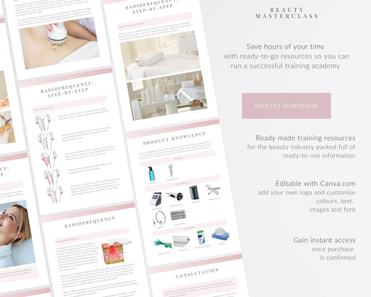 Radiofrequency Editable Training Manual for Body Contouring Therapy