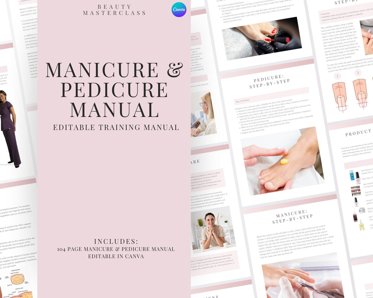 Manicure & Pedicure Editable Training Manual