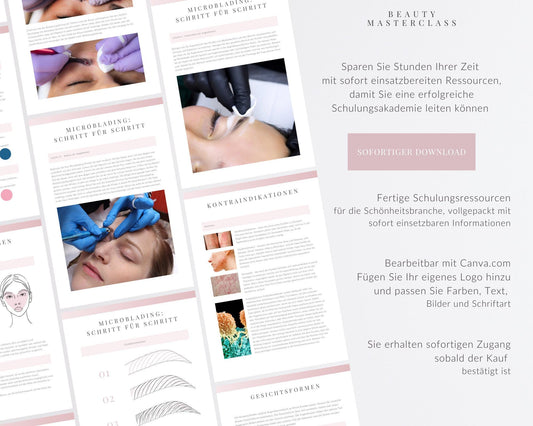 German Microblading Editable Training Manual