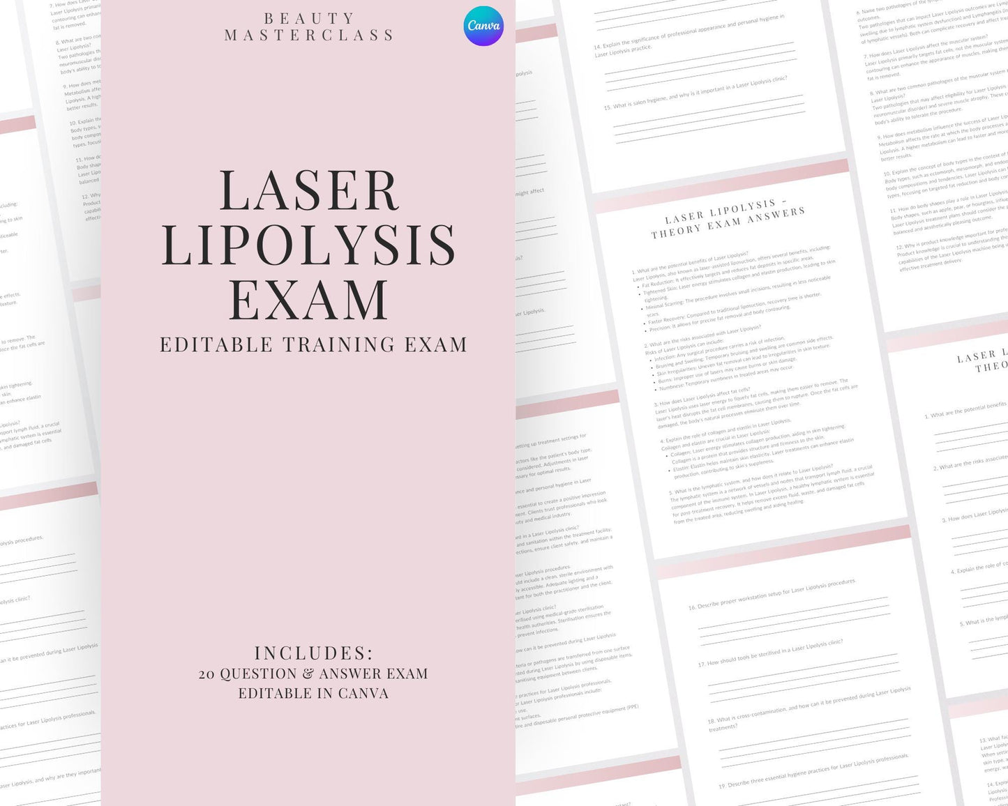 Laser Lipolysis Body Contouring Editable Theory Exam