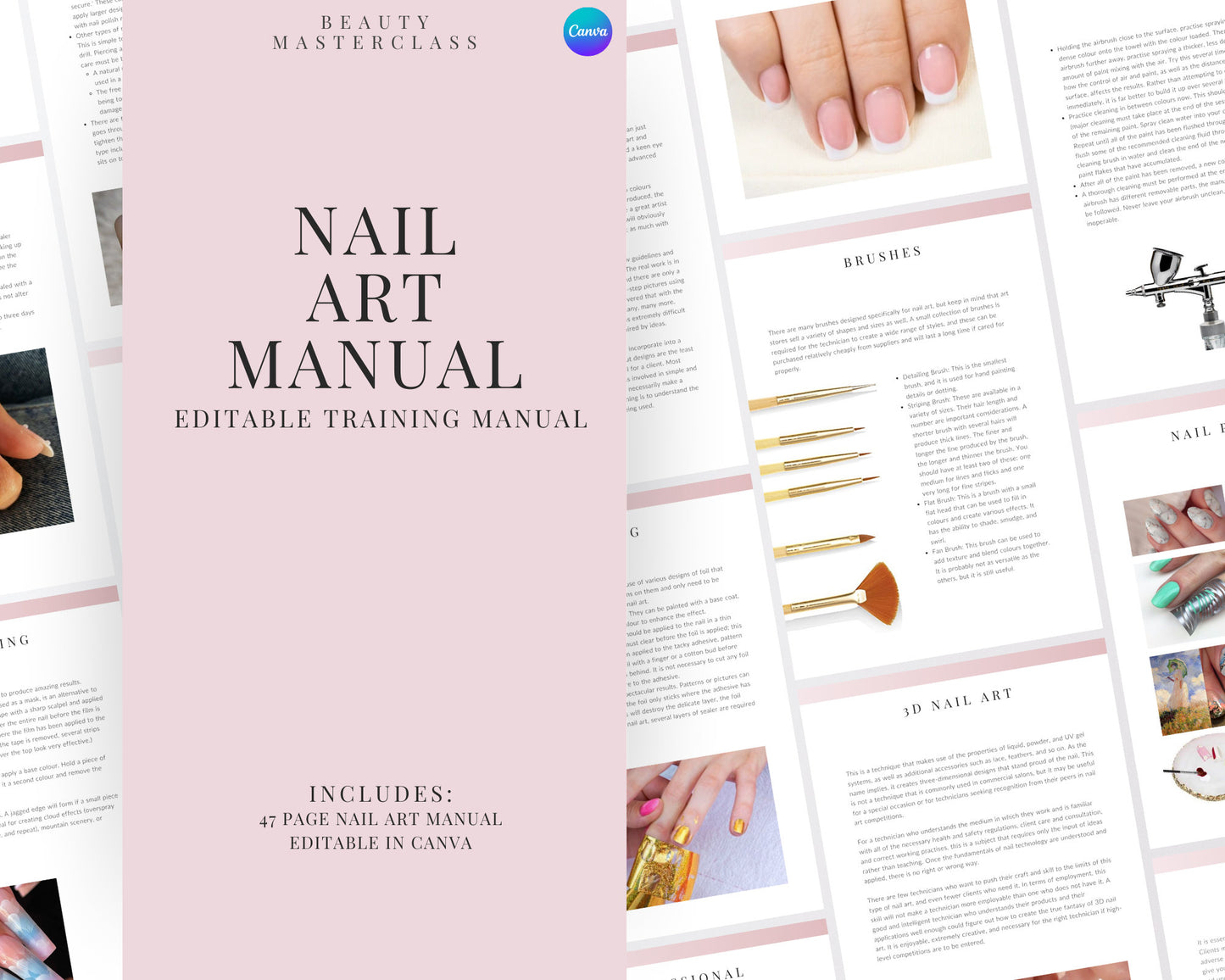 Nail Art Training Editable Training Manual