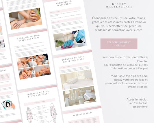 French Wood Therapy Editable Training Manual