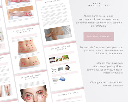 Spanish Lymphatic Drainage Editable Training Manual