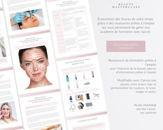French Hydradermabrasion Facial Editable Training Manual