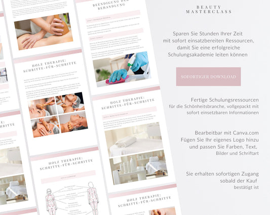 German Wood Therapy Editable Training Manual