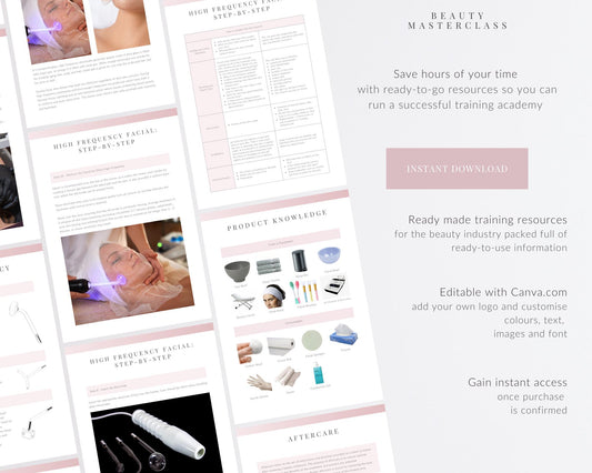 High Frequency Facial Editable Training Manual