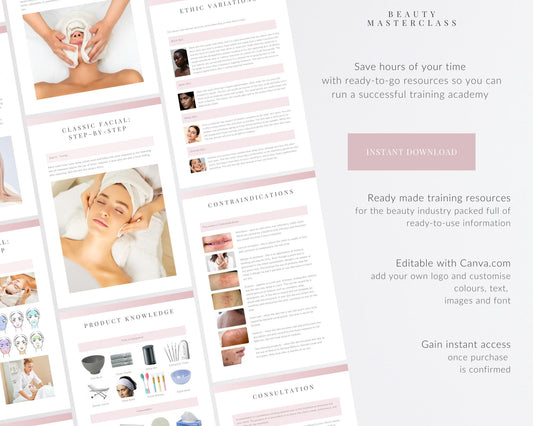 Classic Facial Editable Training Manual