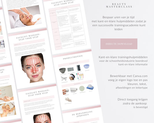 Dutch Face Lift Massage Editable Training Manual