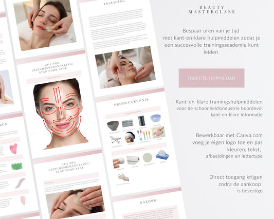 Dutch Gua Sha Facial Editable Training Manual