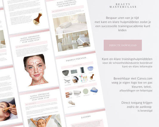 Dutch Kansa Wand Facial Massage Editable Training Manual