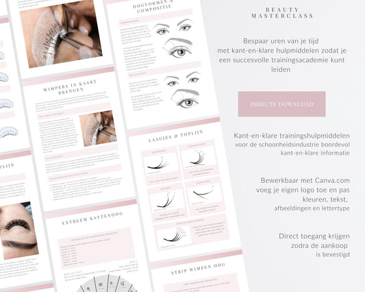 Dutch Lash Styling & Mapping Editable Training Manual