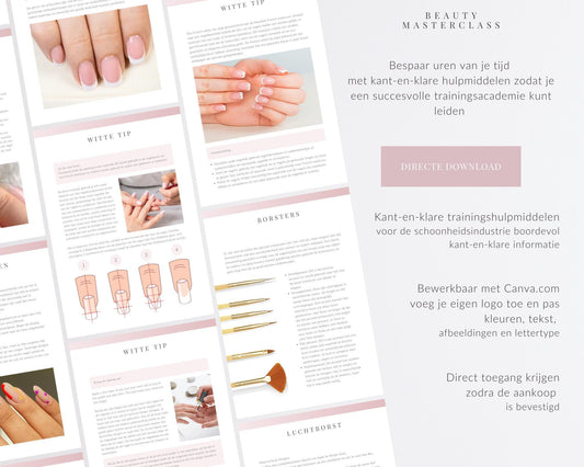 Dutch Nail Art Editable Training Manual