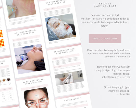 Dutch Radiofrequency Microneedling Facial Editable Training Manual