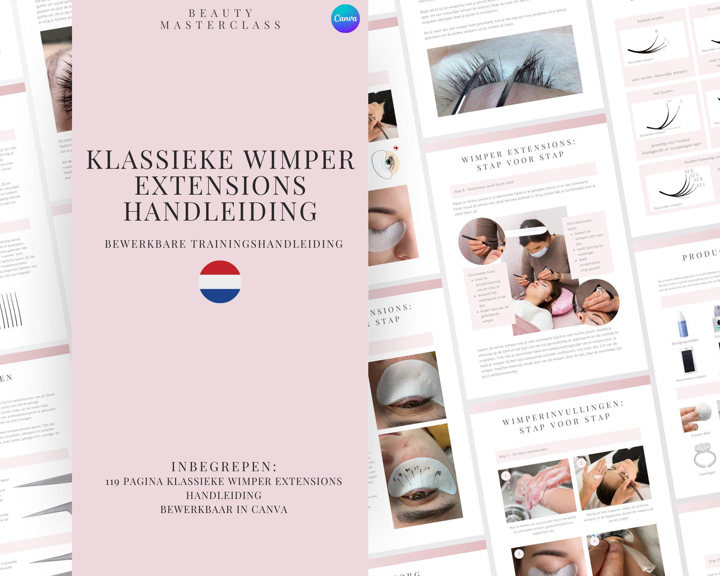Dutch Classic Lash Extension Editable Training Manual