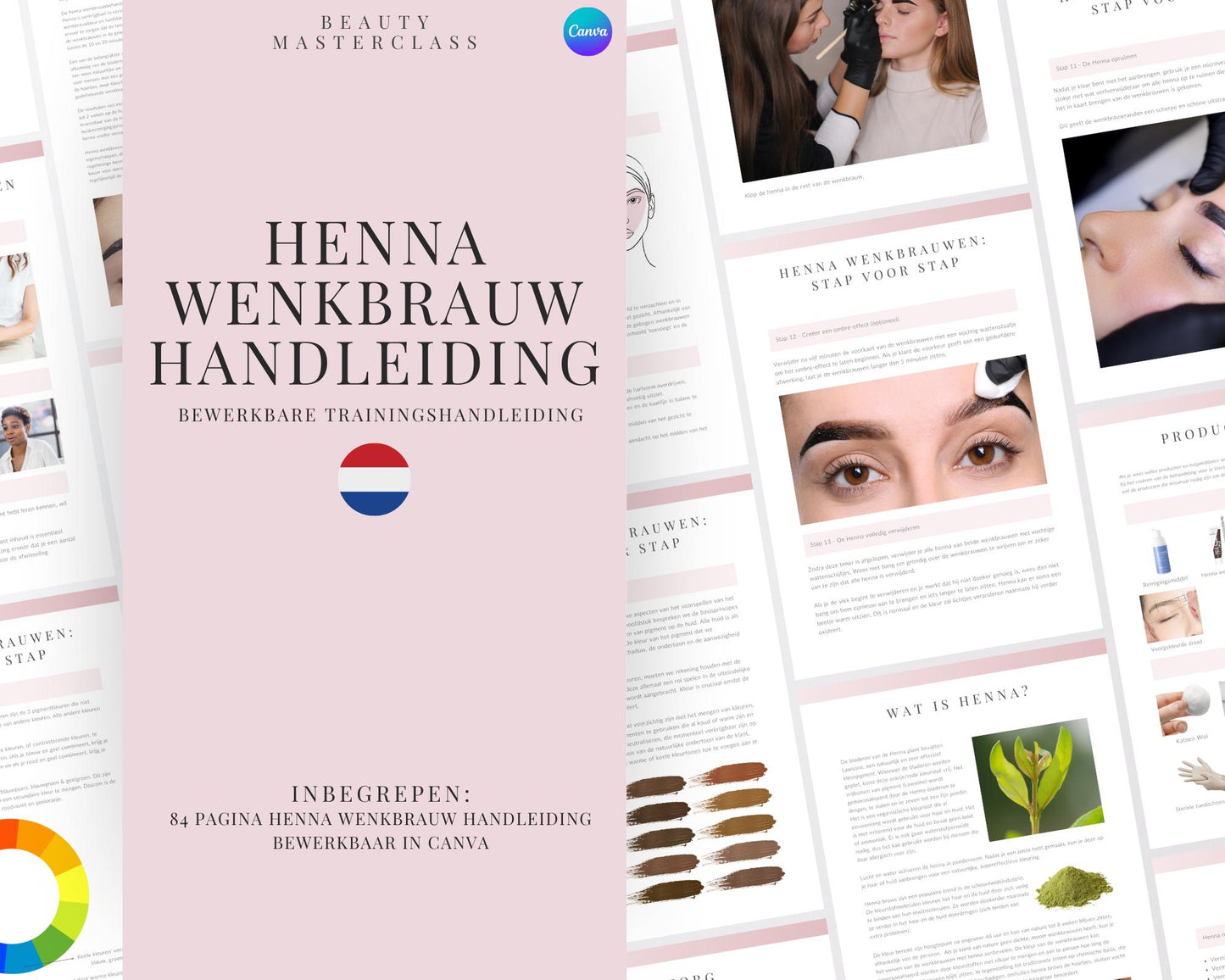 Dutch Henna Brow Editable Training Manual