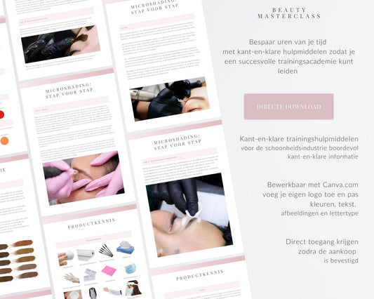 Dutch Ombre & Powder Brows Microshading Editable Training Manual