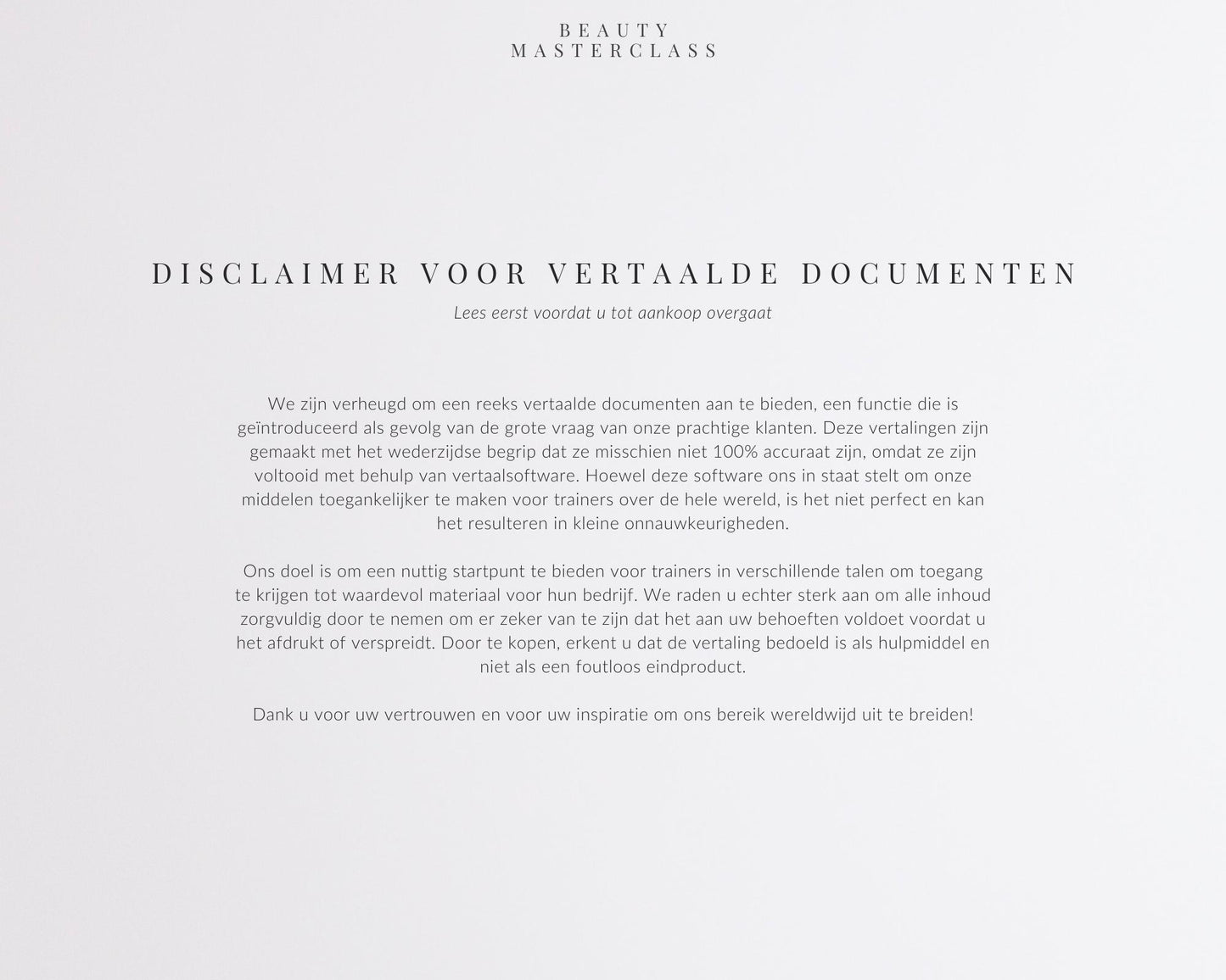 Dutch Eyebrow Wax & Tint Editable Training Manual