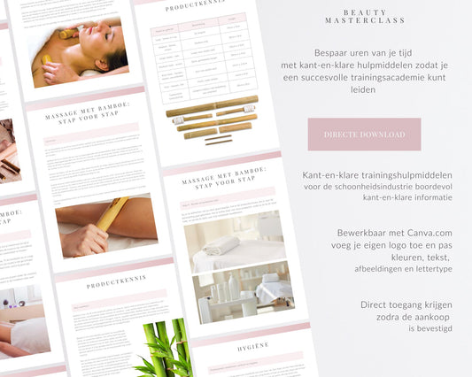 Dutch Bamboo Massage Editable Training Manual