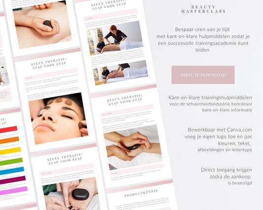Dutch Stone Therapy Massage Editable Training Manual