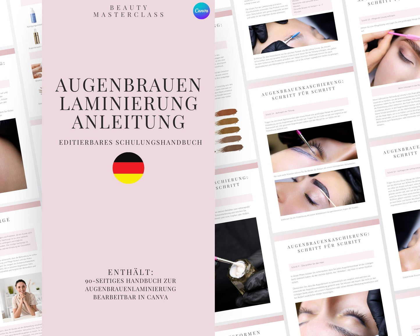 German Brow Lamination and Tint Editable Training Manual