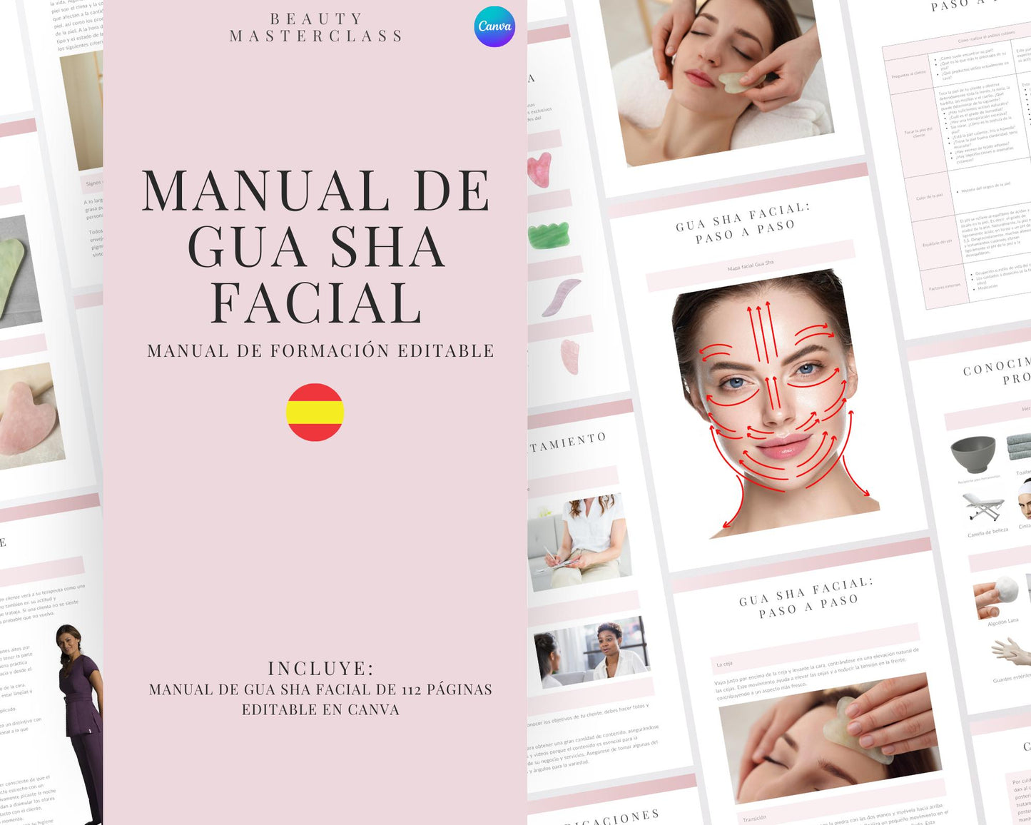 Spanish Gua Sha Facial Editable Training Manual