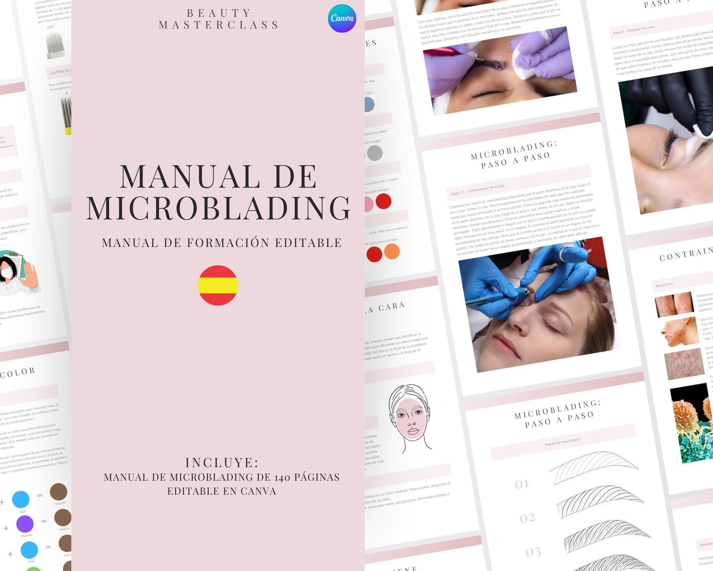 Spanish Microblading Editable Training Manual
