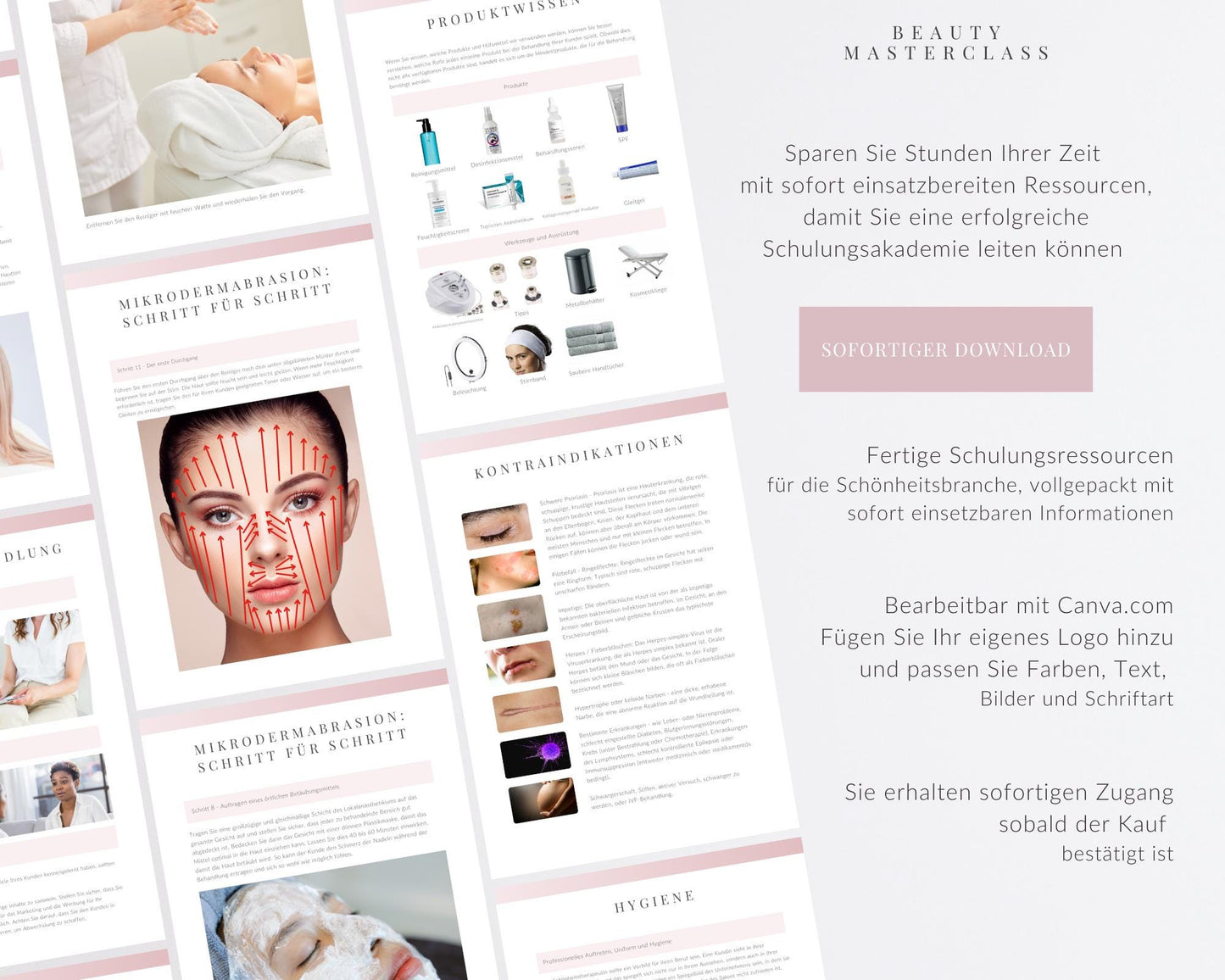 German Microdermabrasion Facial Editable Training Manual