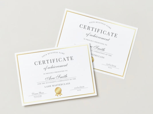 Editable Beauty Course Certificate | Canva Template