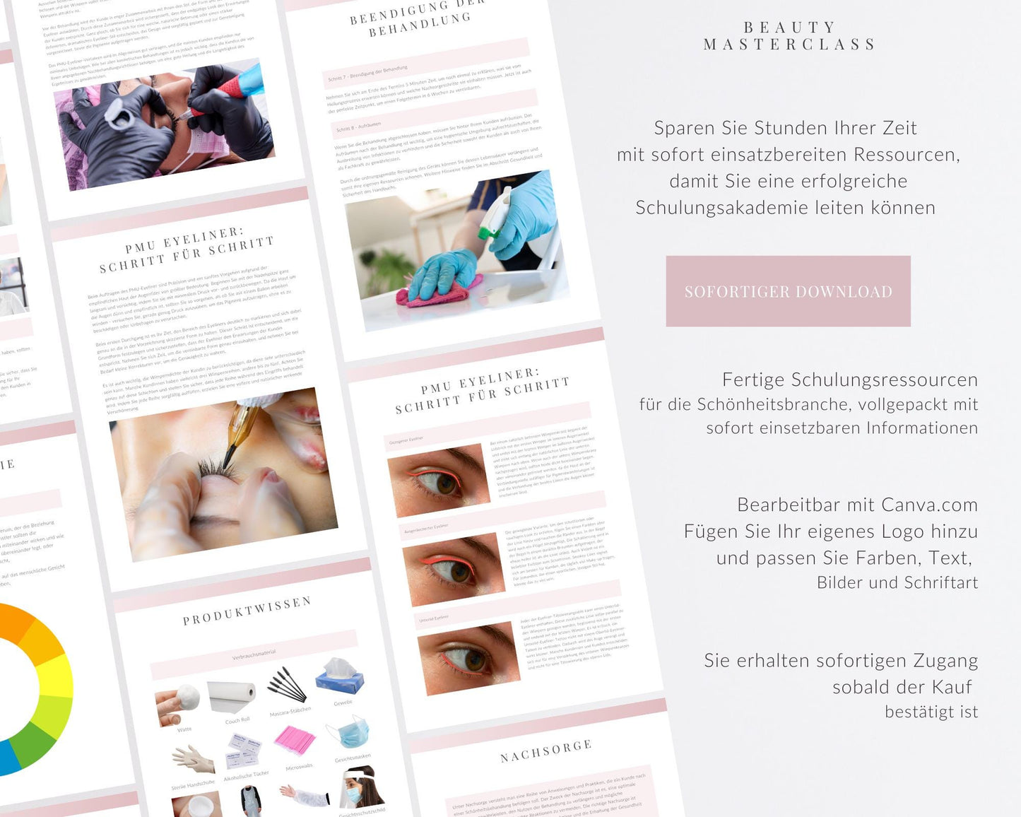 German PMU Eyeliner Editable Training Manual