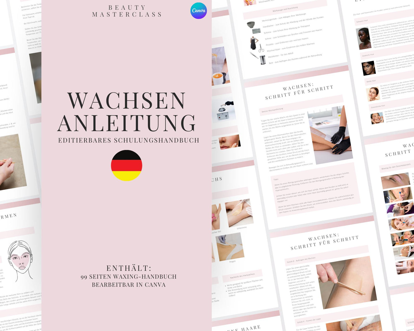 German Waxing Editable Training Manual