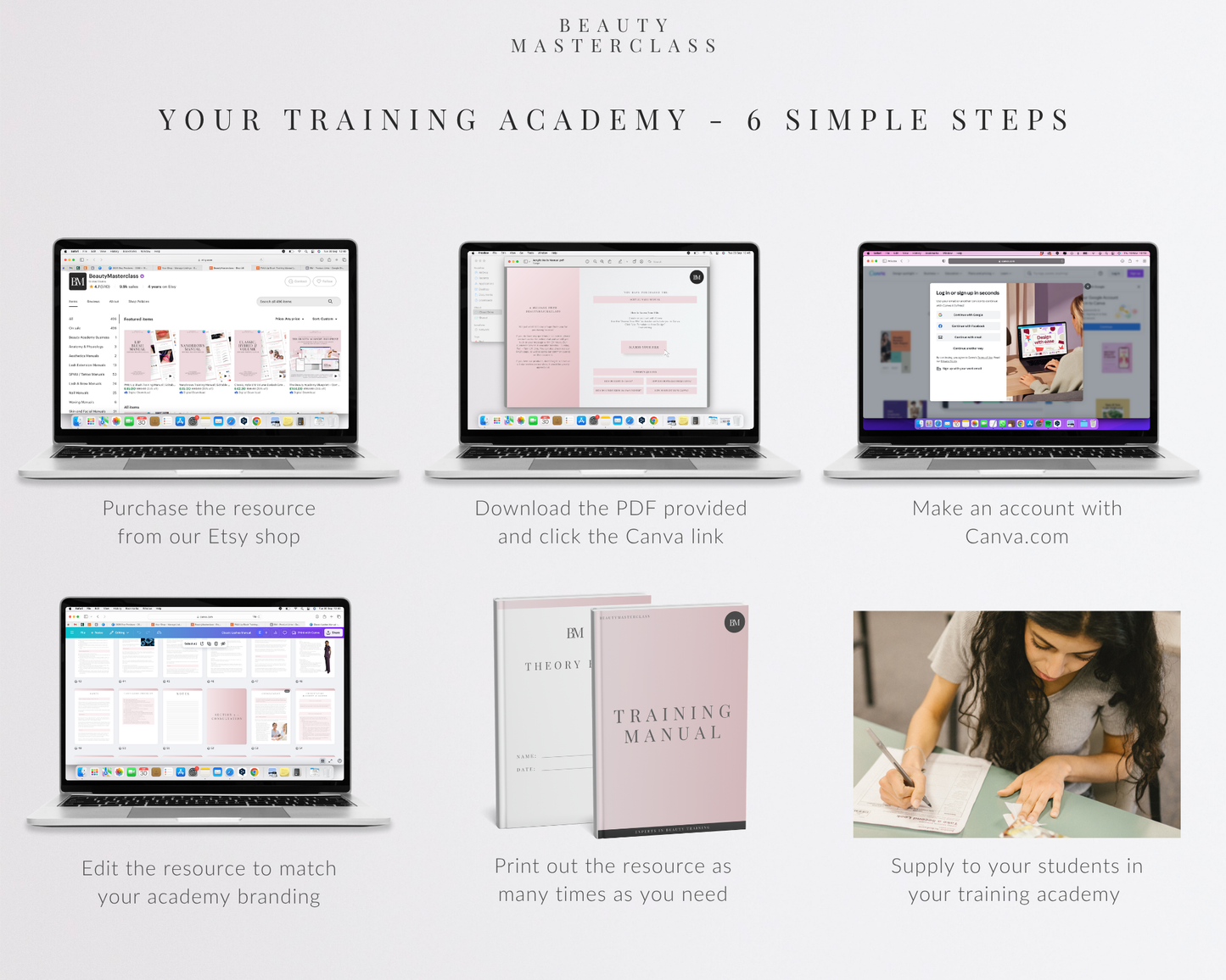 Classic, Hybrid & Volume Eyelash Extension Editable Training Manual