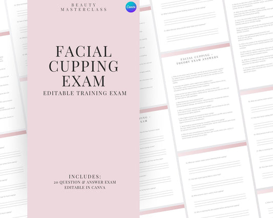 Facial Cupping Editable Theory Exam