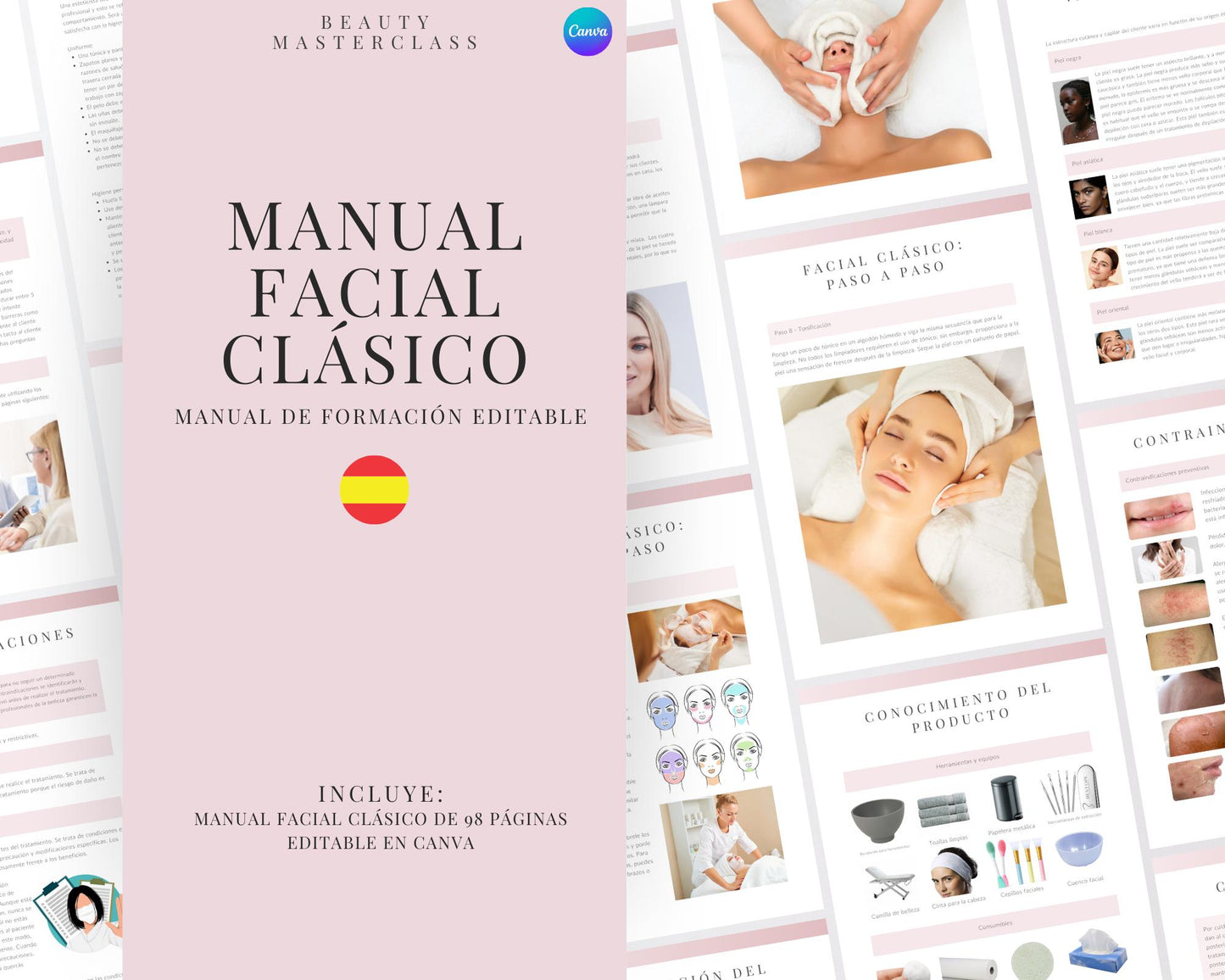 Spanish Classic Facial Editable Training Manual