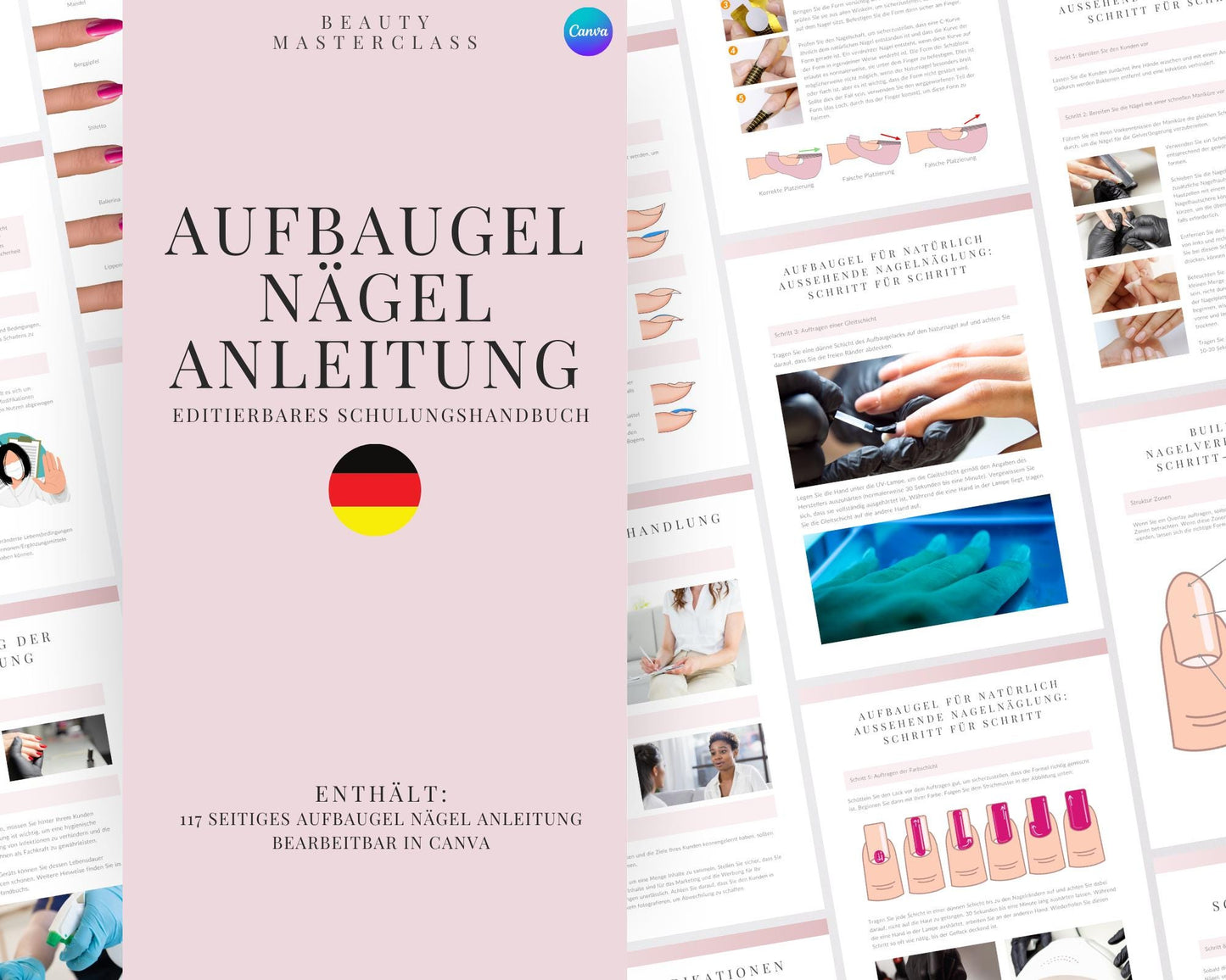 German Builder Gel Nail Editable Training Manual