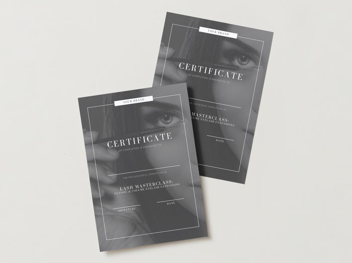 Editable Beauty Course Certificate | Canva Template