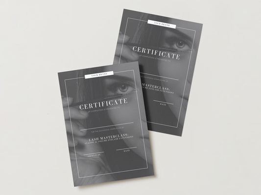 Editable Beauty Course Certificate | Canva Template