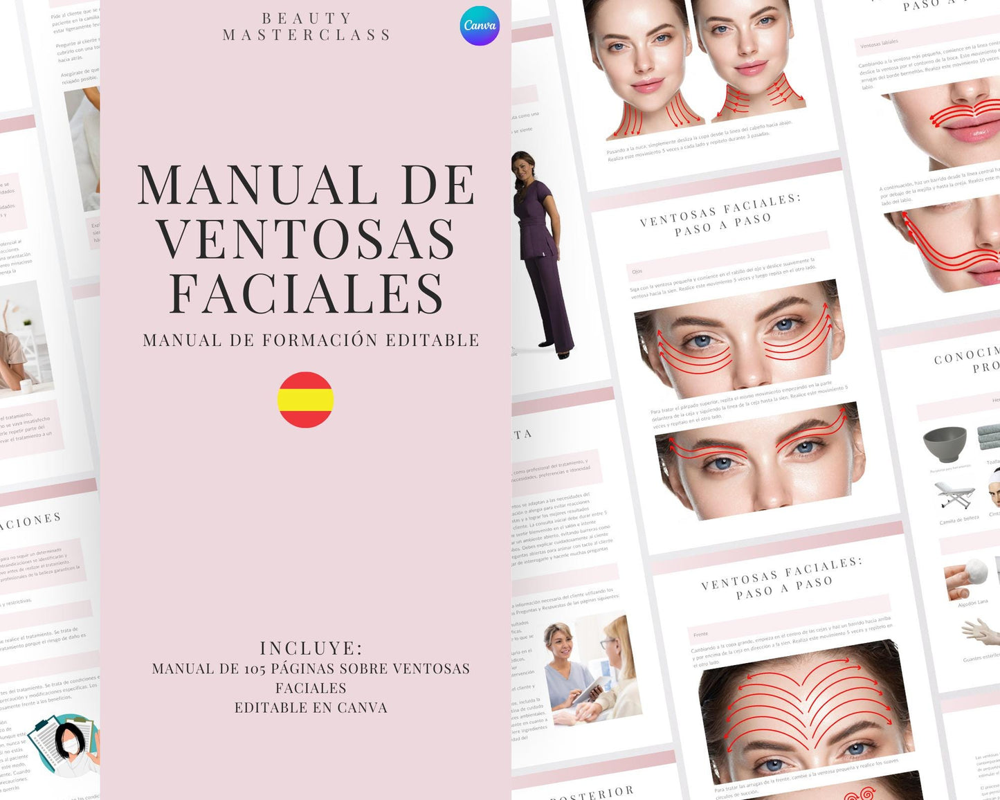 Spanish Facial Cupping Editable Training Manual