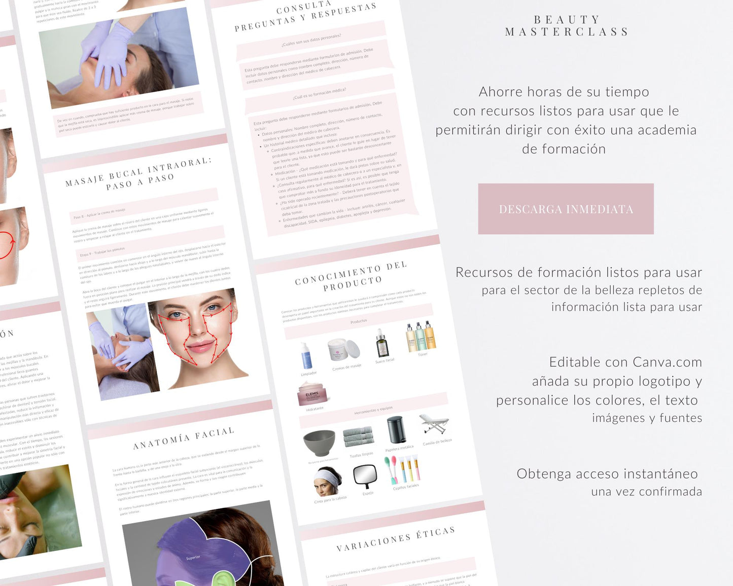 Spanish Intra-Oral Buccal Massage Editable Training Manual