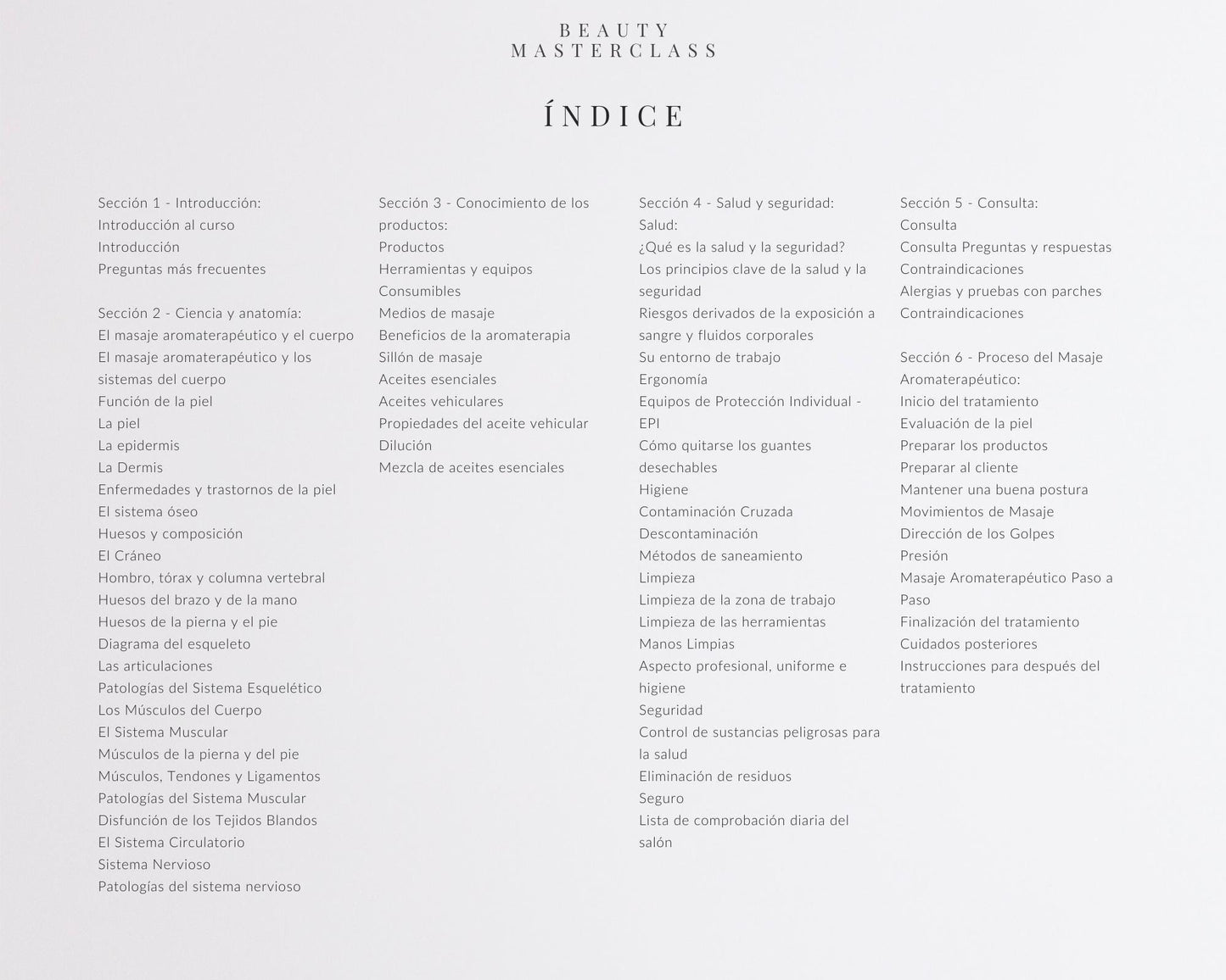 Spanish Aromatherapy Massage Editable Training Manual