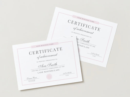 Editable Beauty Course Certificate | Canva Template