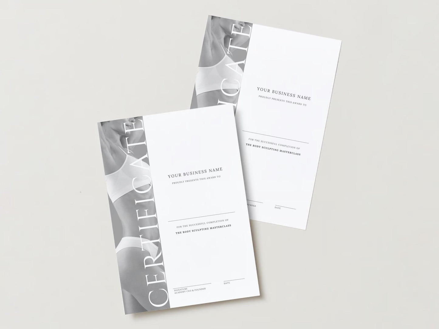 Editable Beauty Course Certificate | Canva Template