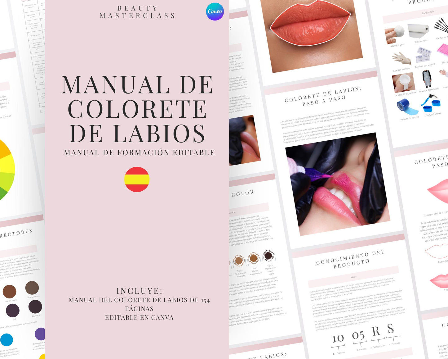 Spanish PMU Lips Editable Training Manual