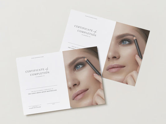Editable Beauty Course Certificate | Canva Template