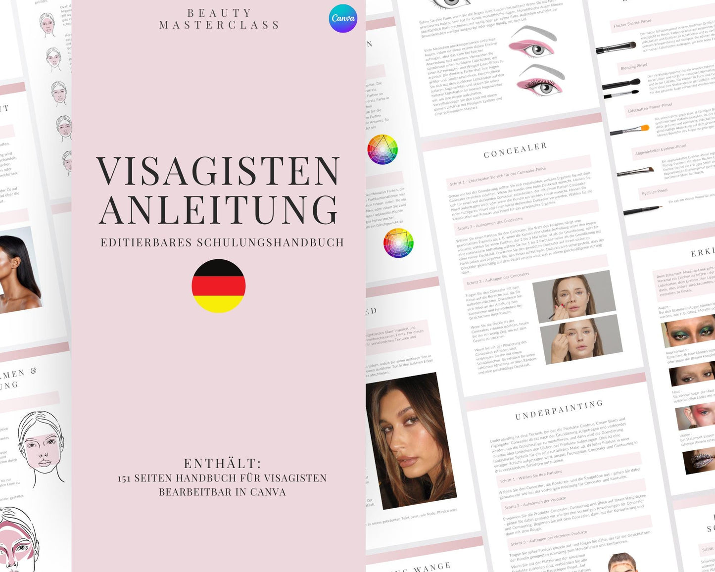 German Makeup Artist Editable Training Manual