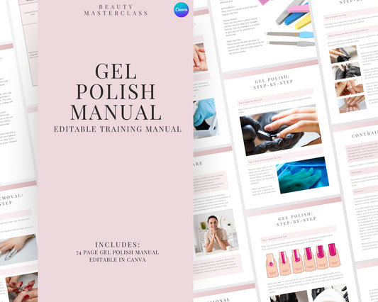 Gel Nail Polish Editable Training Manual