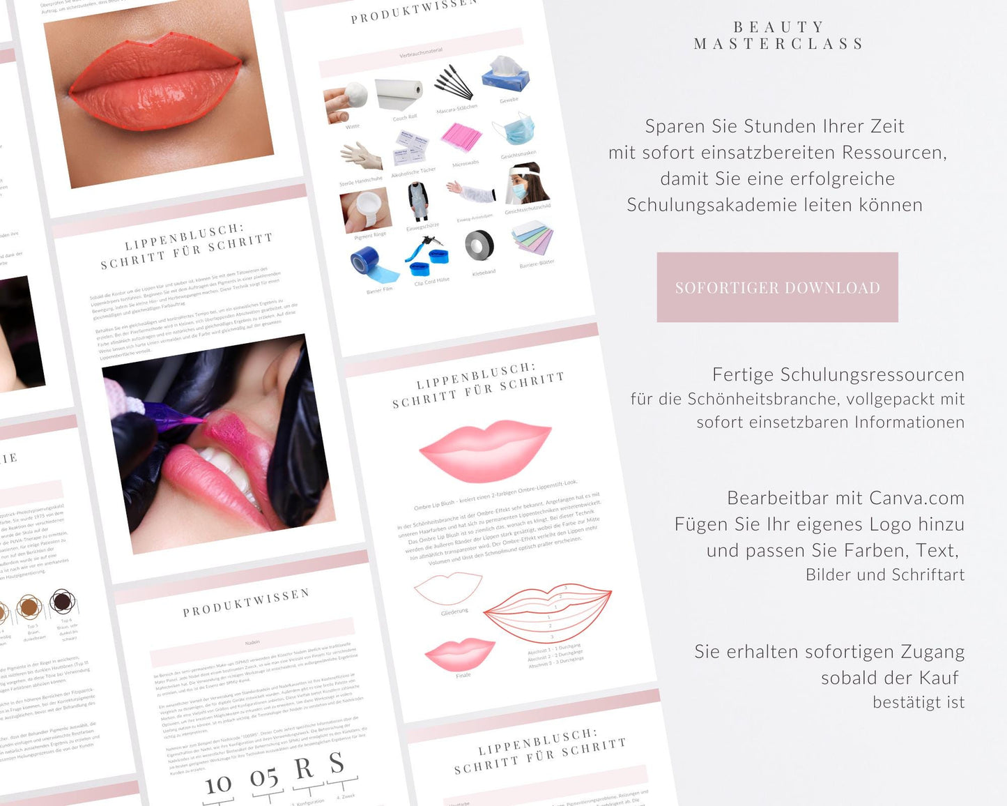 German PMU Lips Training Editable Training Manual